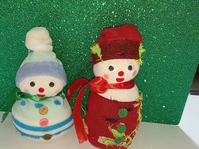 Socks Snowman | Easy Christmas Craft