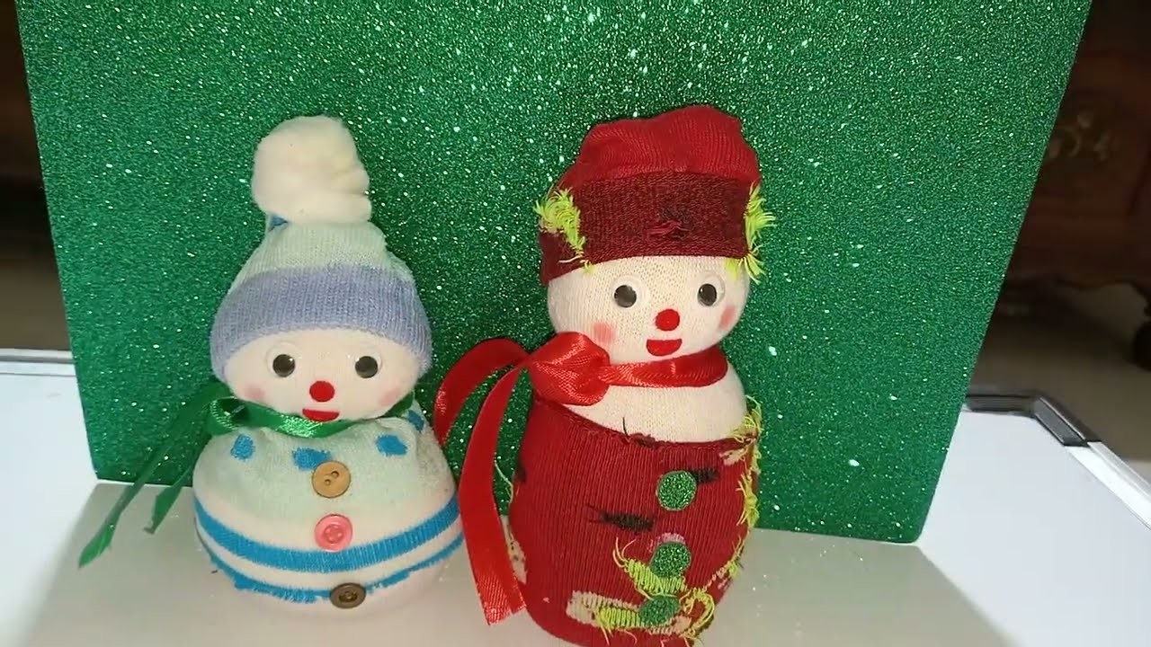 Socks Snowman | Easy Christmas Craft