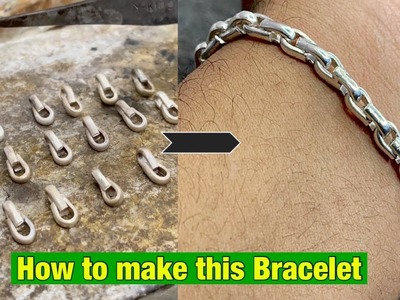 U Chain Silver Bracelet Making | How Silver Bracelet is Made