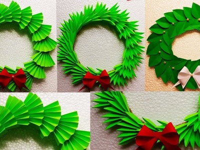 3 beautiful Christmas wreath making ideas|Christmas craft making|paper craft|@Rudipapercraftlover