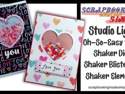 482  Studio Light has done it again!  New easy to use Shaker Dies & Elements with Sizzix Card Bases