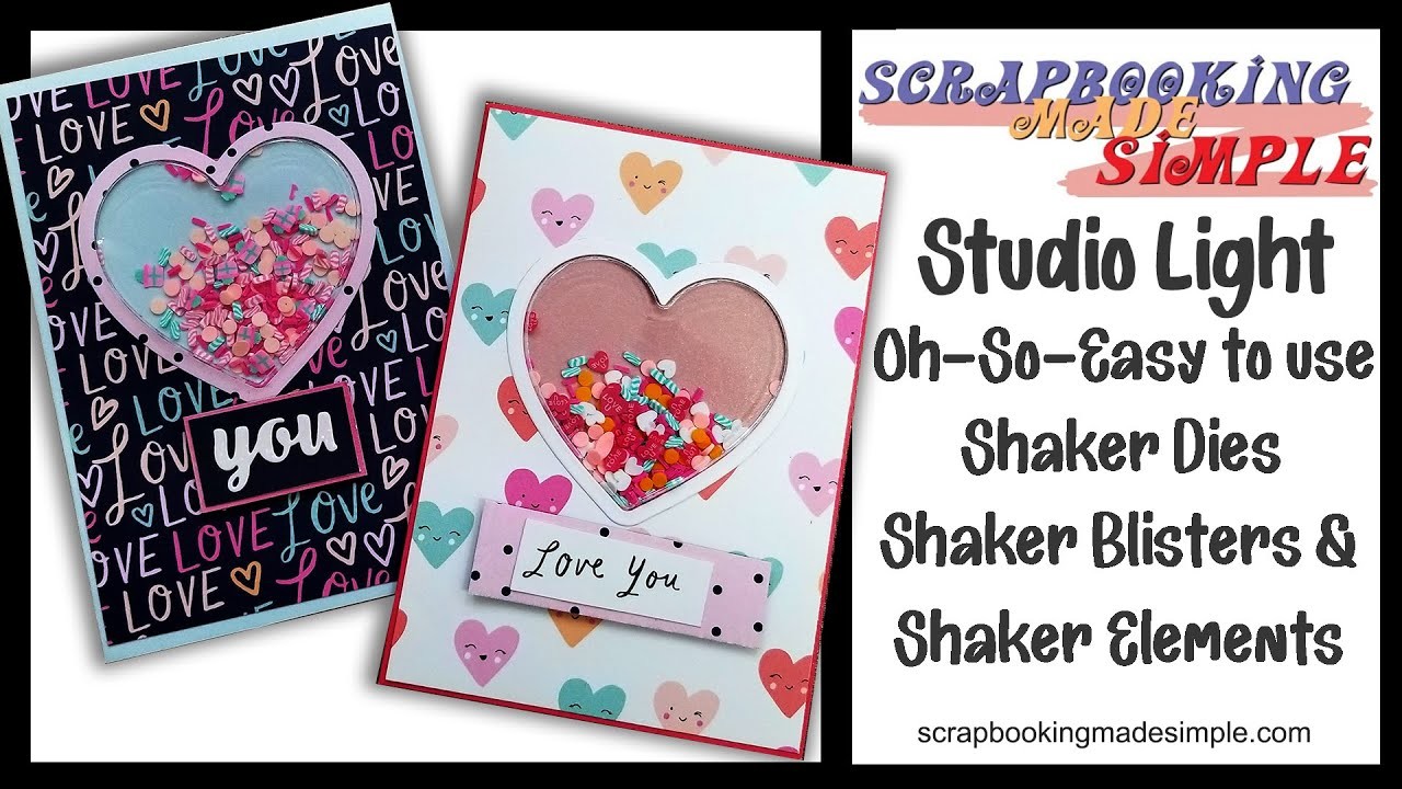 482  Studio Light has done it again!  New easy to use Shaker Dies & Elements with Sizzix Card Bases