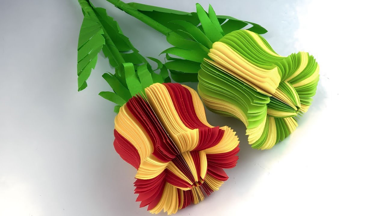 Amazing Paper Flower Making | Paper Flowers | Home Decor | Flower Making | Paper Craft | Crafts 2023