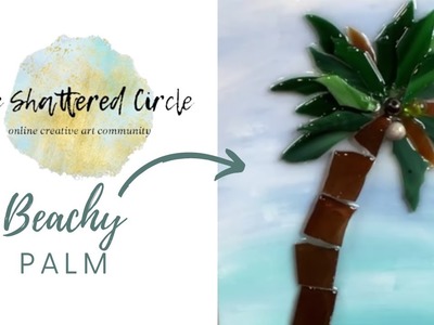 Beachy Palm (Glass & Resin Art Tutorial)
