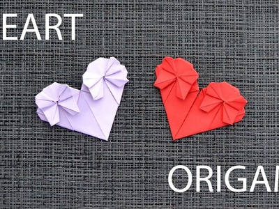 Beautiful Paper HEART WITH BOWS Origami | Origami for Valentine's Day | Tutorial DIY by ColorMania
