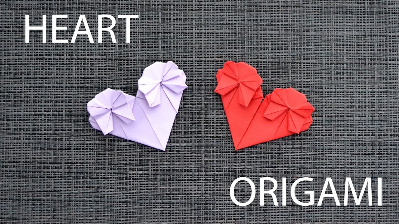Beautiful Paper HEART WITH BOWS Origami | Origami for Valentine's Day | Tutorial DIY by ColorMania