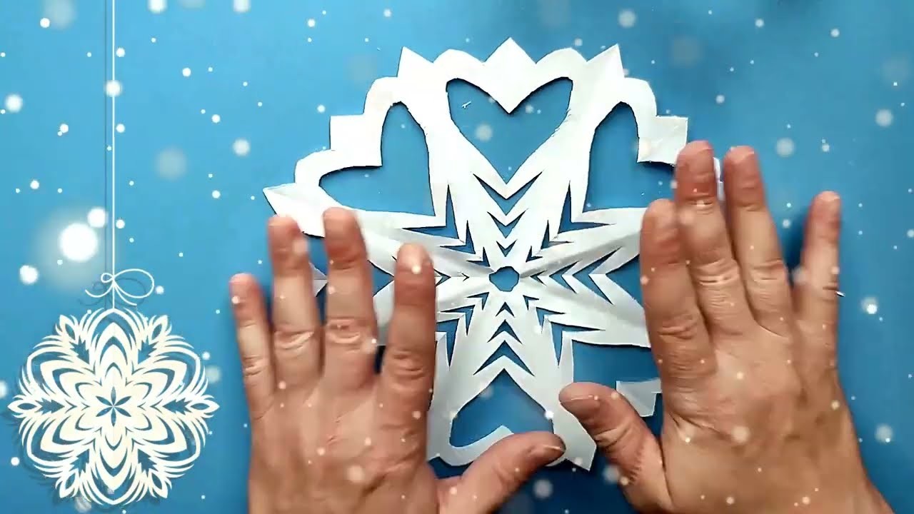 Beautiful paper snowflake MAKE IT craft ideas easy craft paper snowflakes.cutting out of paper✅❄