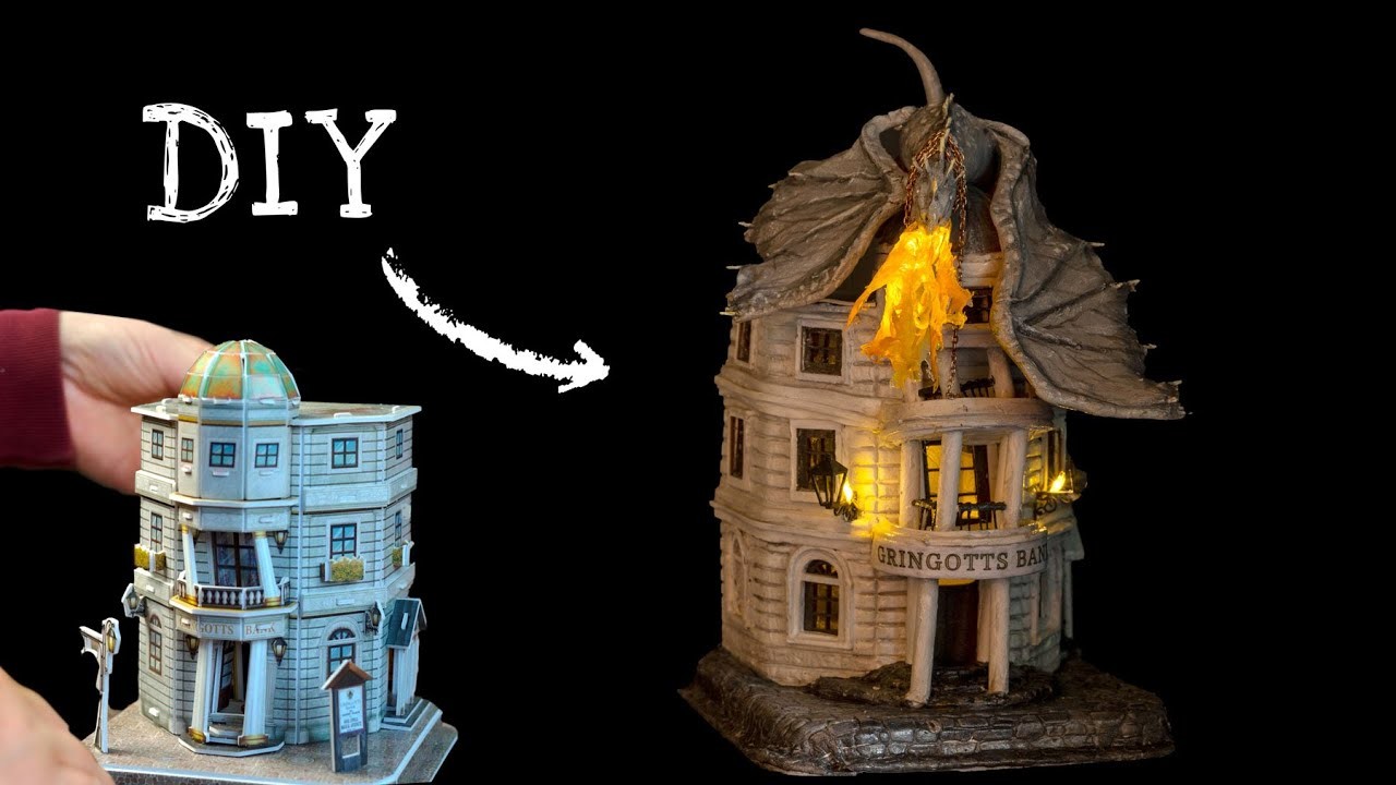 Building Gringotts Bank from a 3D Jigsaw Puzzle | Harry Potter Diorama