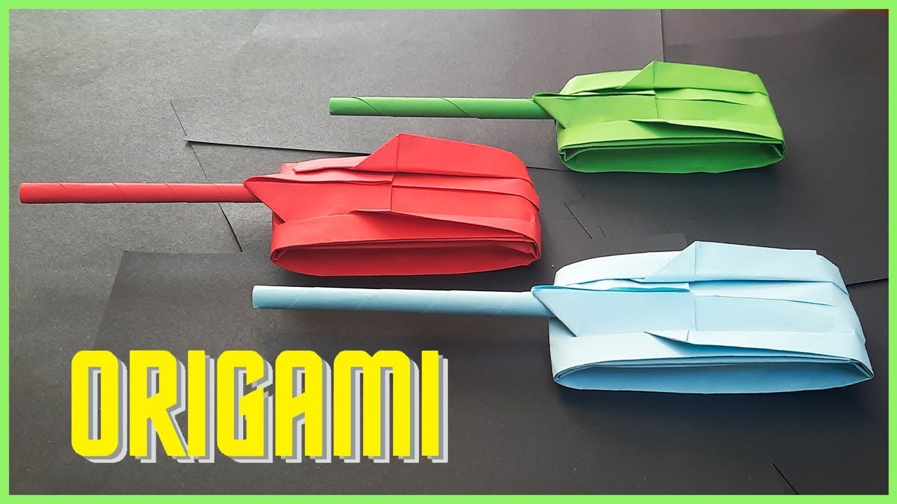 ???? COMO hacer un TANQUE de papel FACIL ✅ | Tanque de Origami