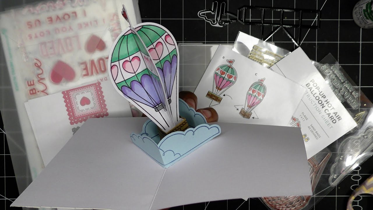Diamond Press Pop Up Hot Air Balloon Card Autoship Tutorial! So Adorable and Easy!!! Now Available!