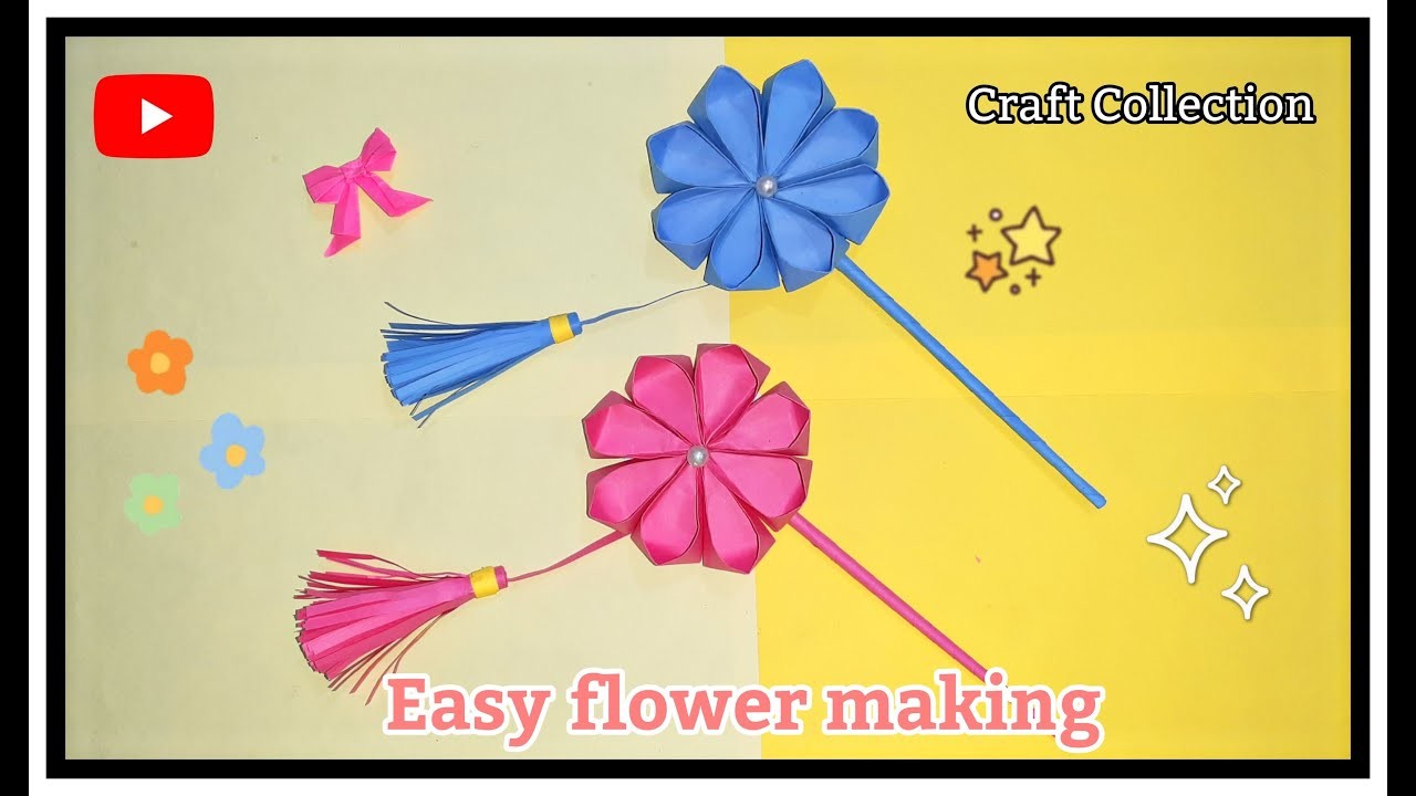 DIY  flower making|| easy flower making ????|| craft collection||