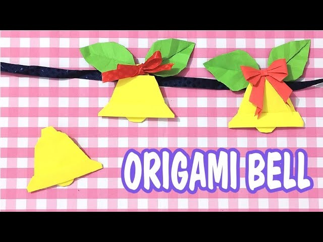 DIY: How to Make Easy Origami Christmas Bell Tutorial