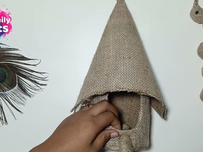 DIY Nest making with Jute and plastic bottle| bird home | bird |craft|diy| jute craft idea