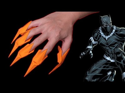 Easy origami Ninja Claws || Black panther claws