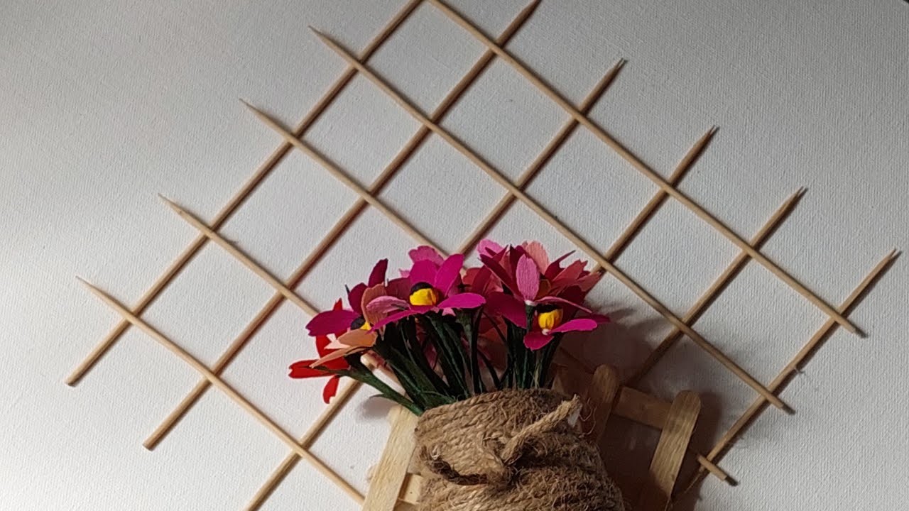 Floral arrangement 4 | Crepe paper art | Art and Craft