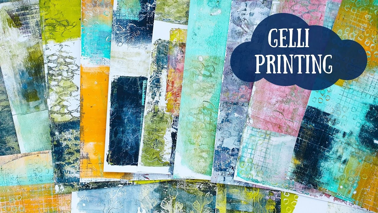 Gel  Printing - making backgrounds with the Gelli Plate