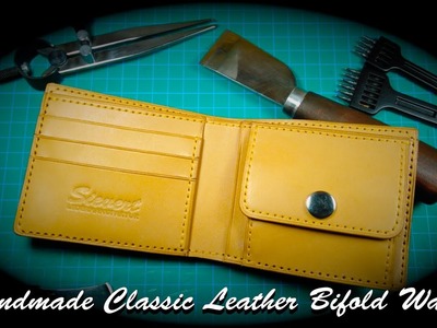 Handmade Classic Leather Bifold Wallet - Make your own Wallet