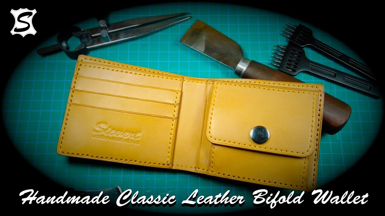 Handmade Classic Leather Bifold Wallet - Make your own Wallet