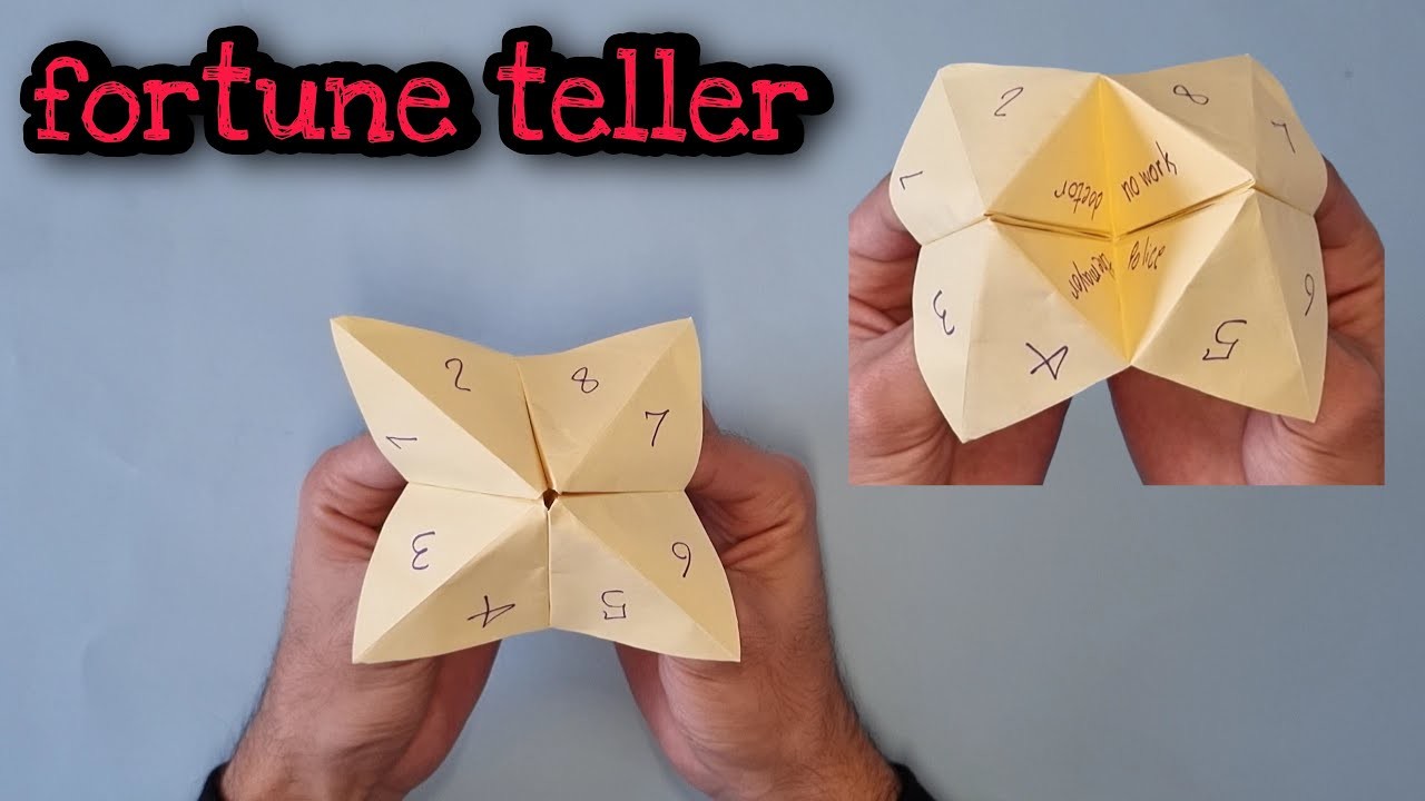 How To a Make a Paper Fortune Teller EASY  Origami