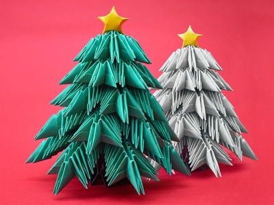 How to make a 3D origami Christmas Tree