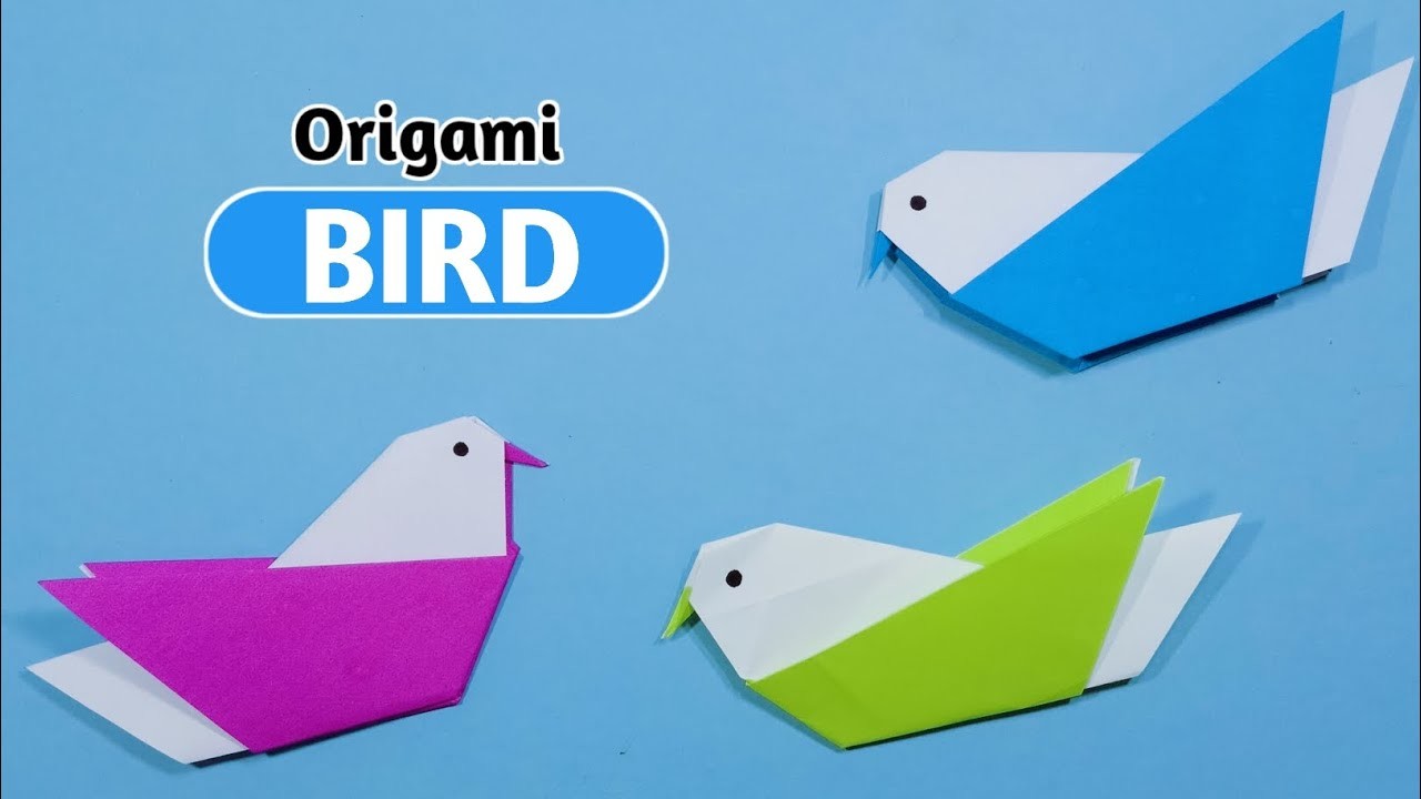 How to make a beautiful flying bird origami, the newest bird origami 2022