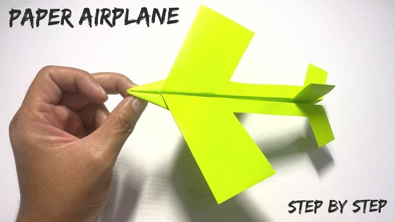 How to make a paper airplane that flies far and fast | Step by Step