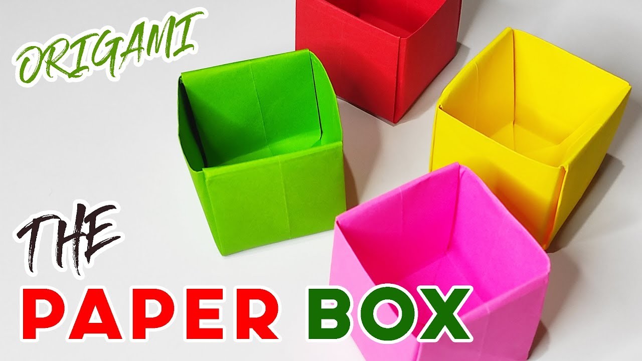 How to make Box Origami - Origami Paper Box Easy Tutorial