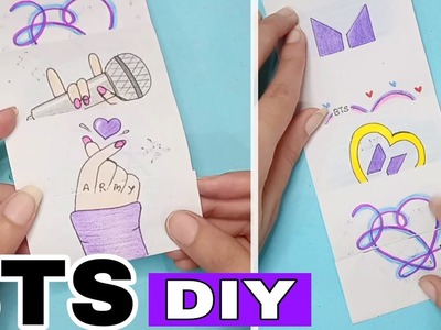 How to make BTS magic craft ???? ( on your request ) BTS drawing art - Creative Ideas Urooba