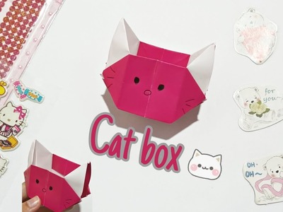 How to make Cat box from origami tutorial