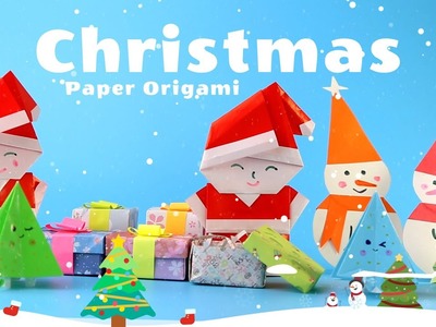 How to Make Christmas Origami| Christmas Tree | Santa Claus Origami | Snowman Origami | Paper Crafts
