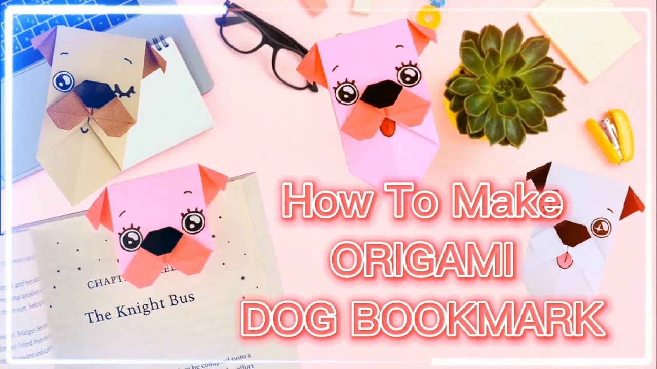 HOW TO MAKE DOG ORIGAMI BOOKMARK ORIGAMI || HELLO ORIGAMI || ORIGAMI TUTORIAL