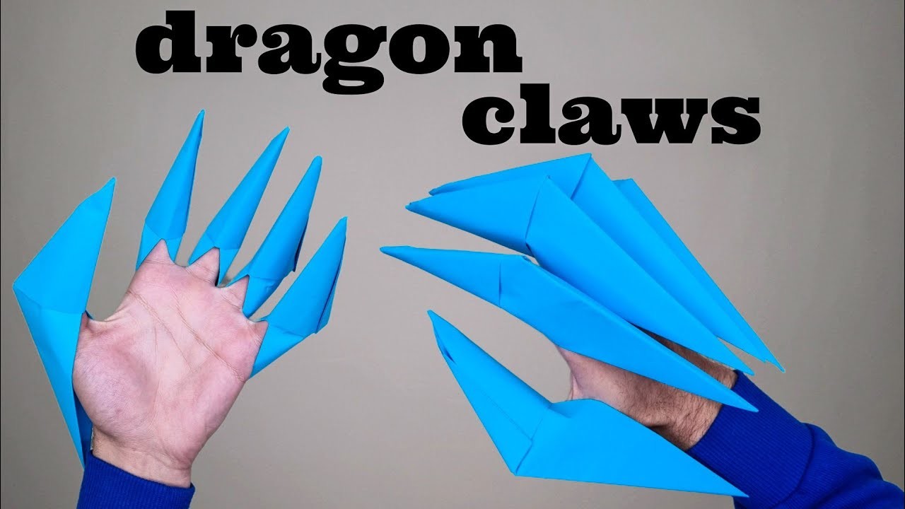 How To Make Dragon Claws Out Of Paper - Origami Dragon Claws
