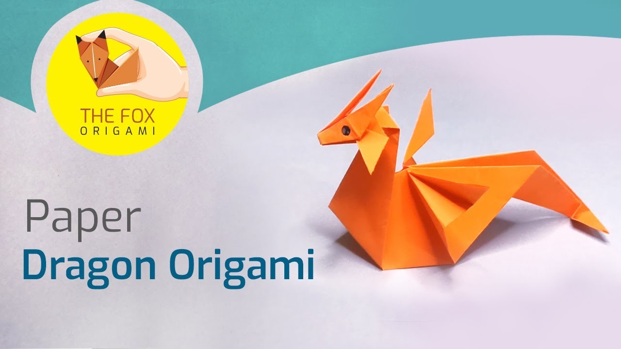 How to Make Easy Paper Dragon - Origami Dragon - DIY 3D Paper Dragon Making For Kids