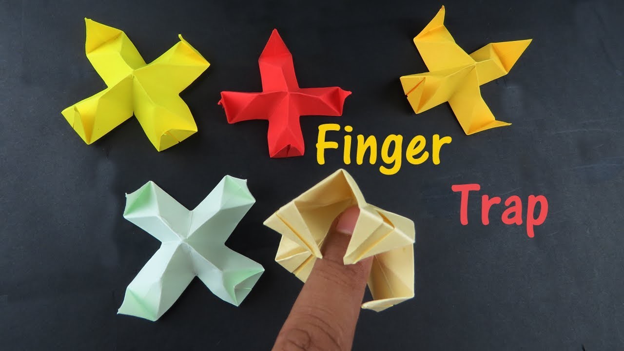 How to make Origami Papers Finger Trap(DIY Tutorial)
