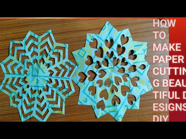 How To Make Paper Cutting Design|| Paper Se Design Kaise Banaye