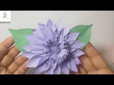 How To Make Trumpet Flowers From Origami || Cara Membuat Bunga Terompet Dari Kertas || HANDICRAFT