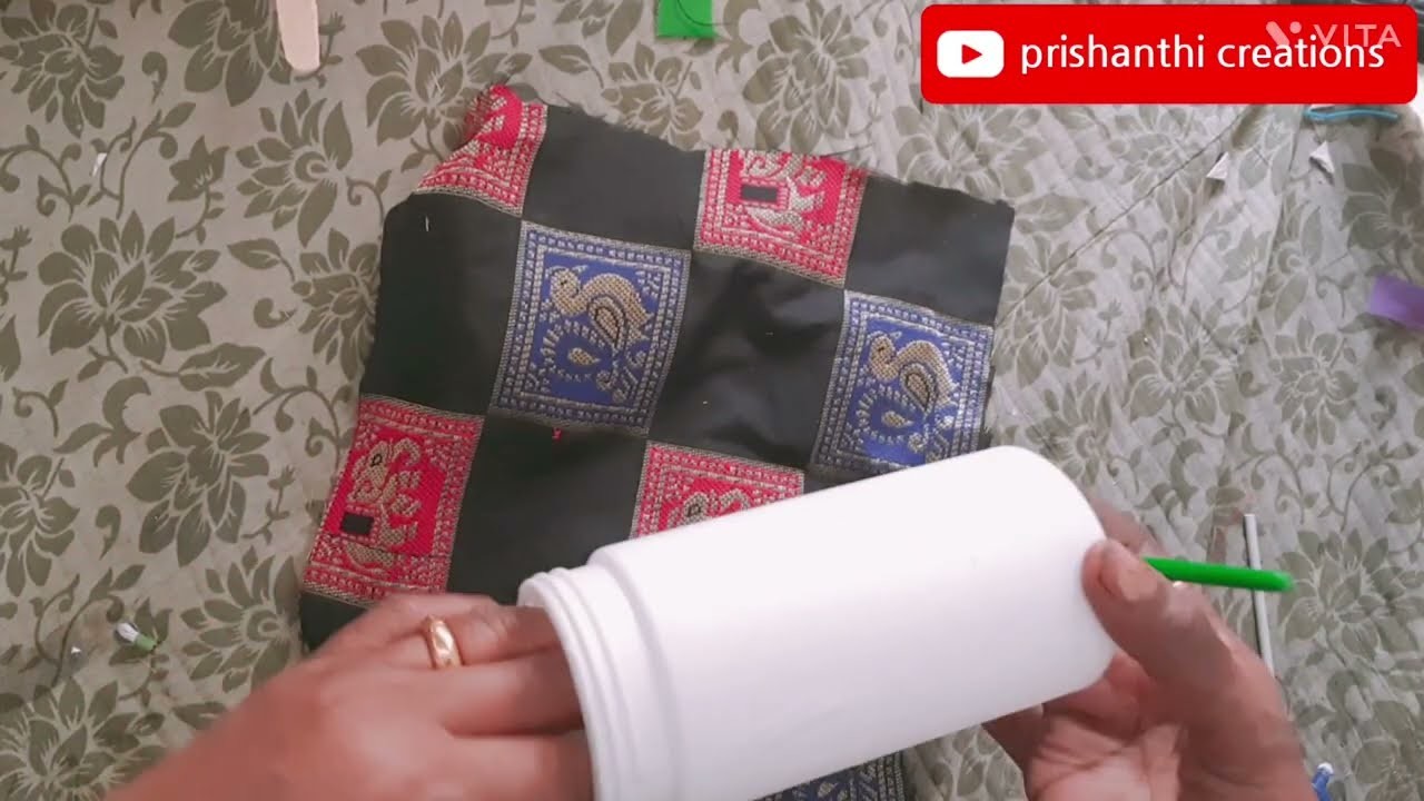 How to reuse waste plastic bottles.simple and easy craft ideas using scarp cloths.flower vase making