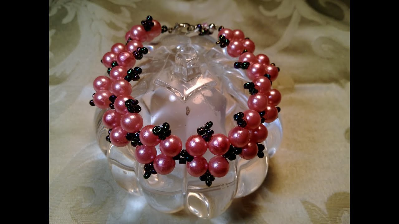 JJ's: HOW TO MAKE A BEAUTIFUL PINK PEARL BRACELET. 