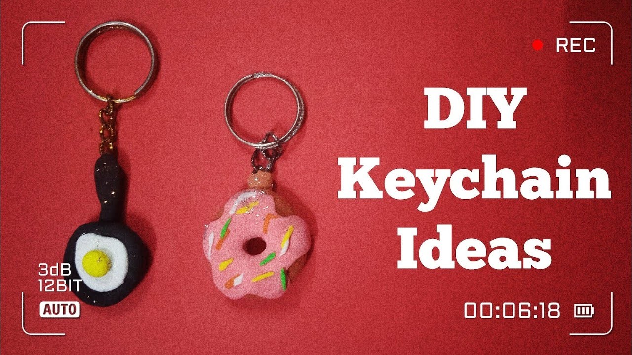 Keychain ideas with clay | DIY keychain ideas @funwithsk3455