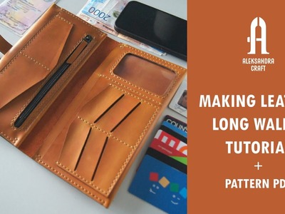 Leather craft - making large long wallet