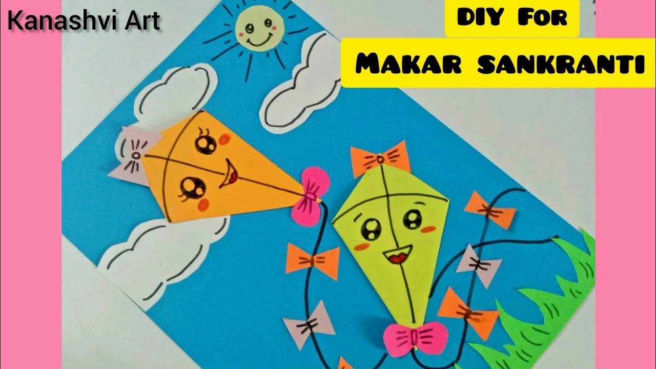 Makar Sankranti Paper Craft for kids