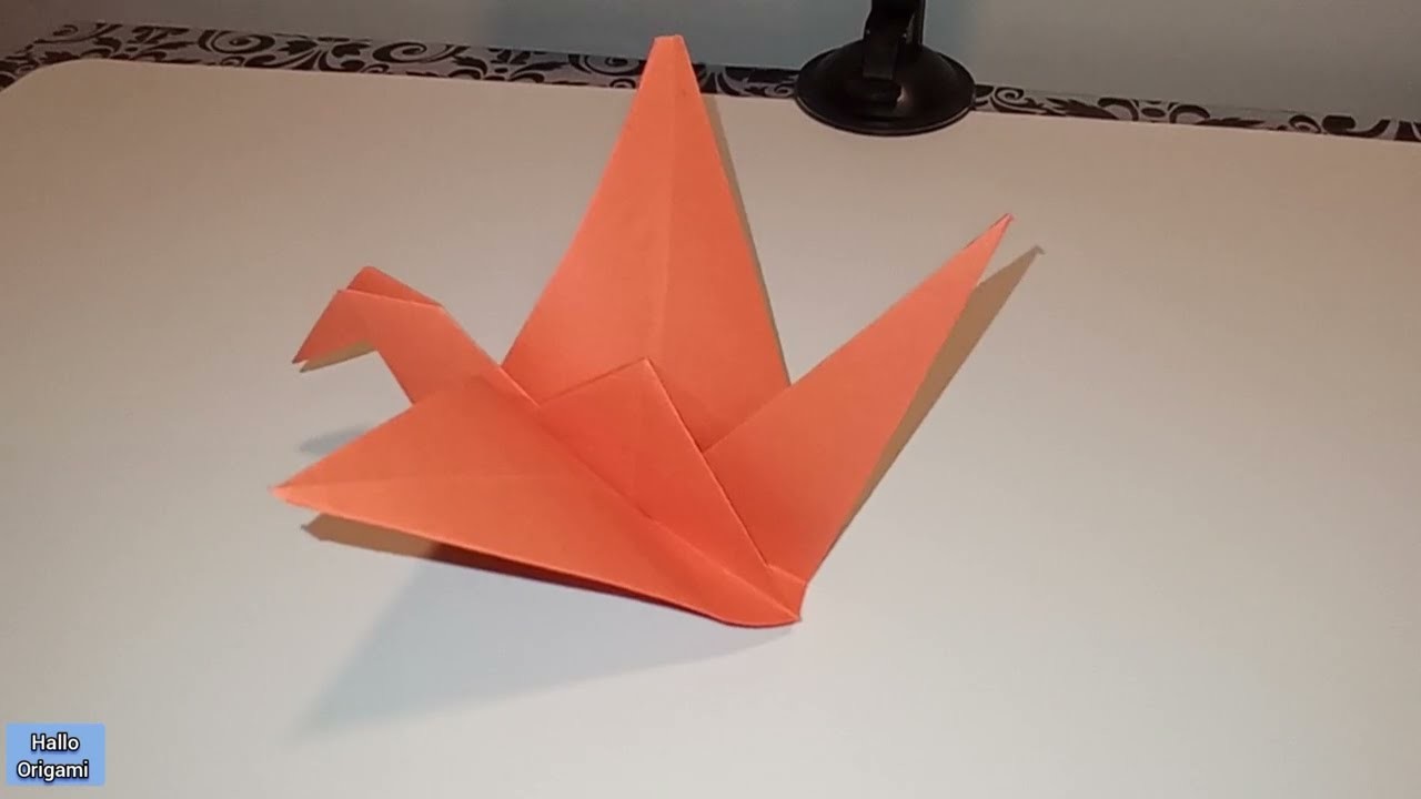 Making a Flapping Bird from Paper. Easy Origami