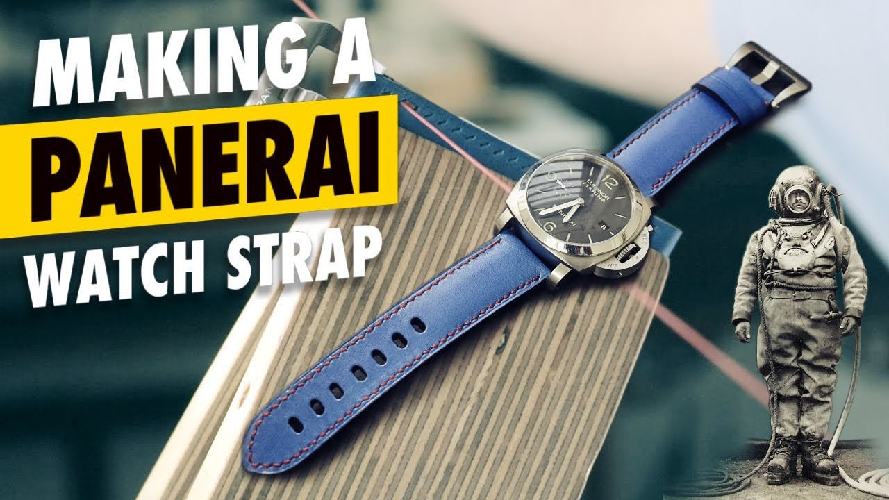 Making a watch strap for a Panerai Luminor | Leather Crafting