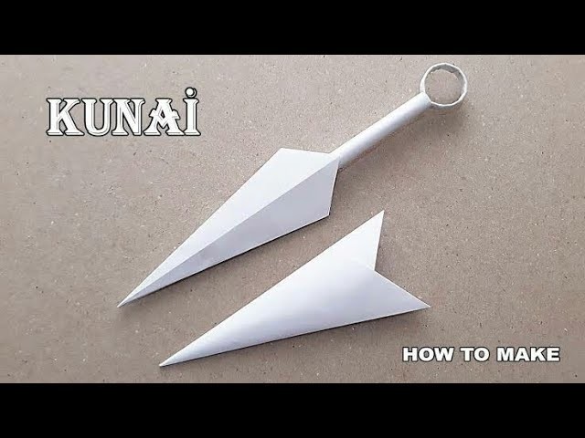 MAKING PAPER SHEATHED KUNAI How to make a paper kunai