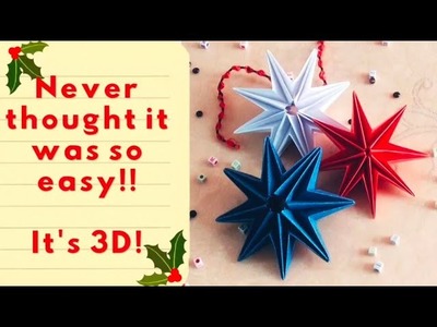 Never Thought it was so easy to make!! | It's 3D!! | Cristmas craft making |