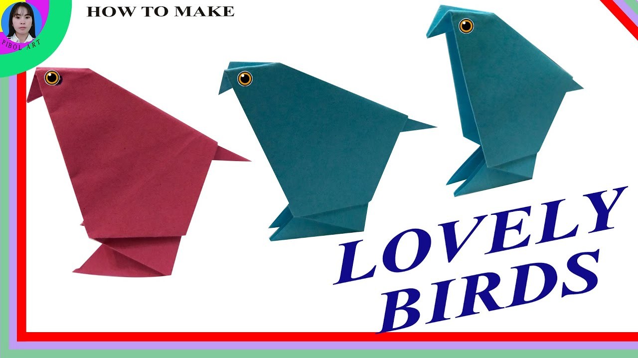 Origami bird (parakeet) | How to make easy origami