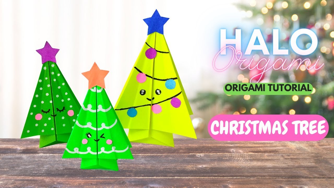 Origami CHRISTMAS TREE Tutorial | How to make Origami CHRISTMAS TREE