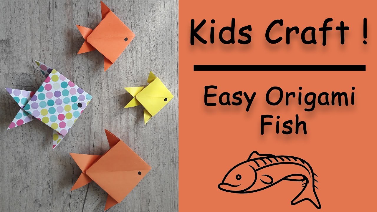 Origami Fish???? | Easy Origami ????| Origami For Kids???? | origami???? | Paper crafts????