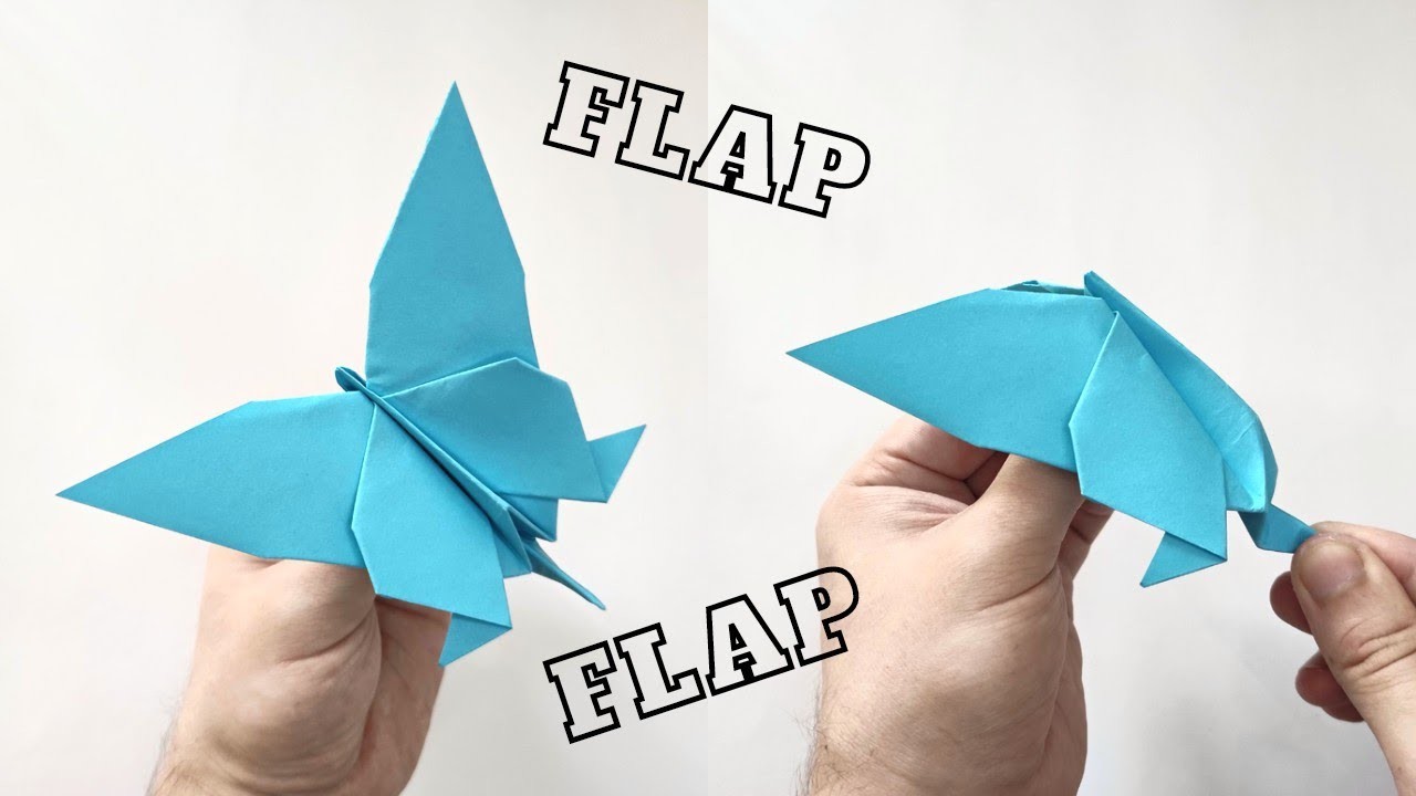 Origami FLAPPING BUTTERFLY | How to make a paper butterfly