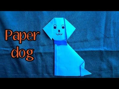 Paper dog making.Easy paper craft.How to make paper dog.Easy paper toy making